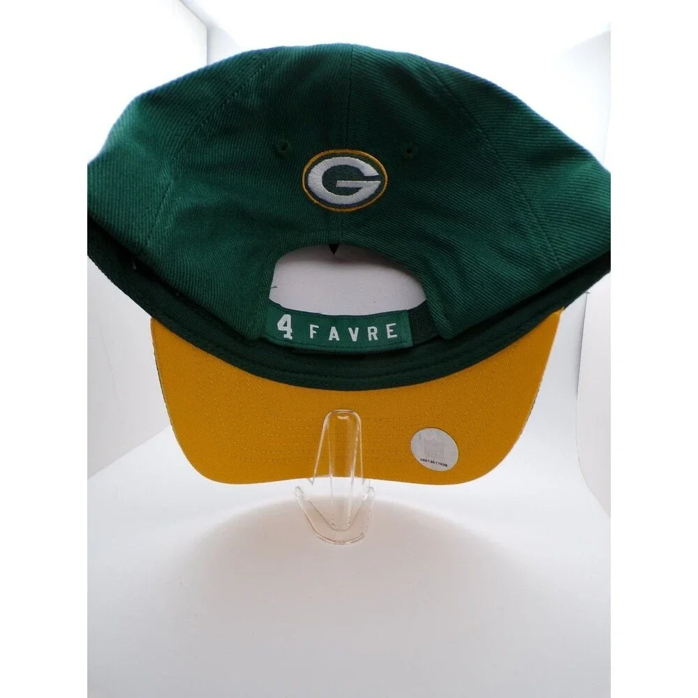 Team Apparel Youth Green Brett Favre 4 Retro Baseball Cap Adjustable Boys